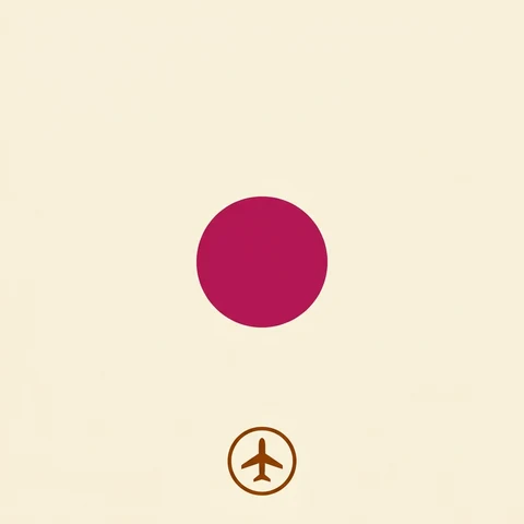 Original illustrative diagram of Airport without a control tower: Airport reference dot rendered in magenta rather than blue.